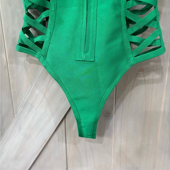 Green One-Piece Swimsuit - Picture 6 of 11